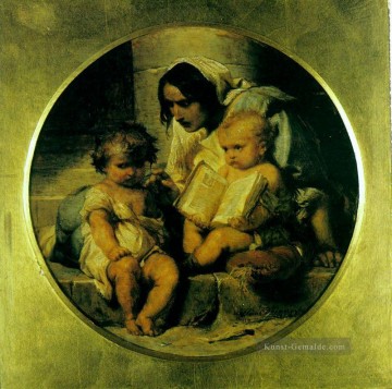  Kind Kunst - A Child Learning to Read 1848 Geschichte Hippolyte Delaroche